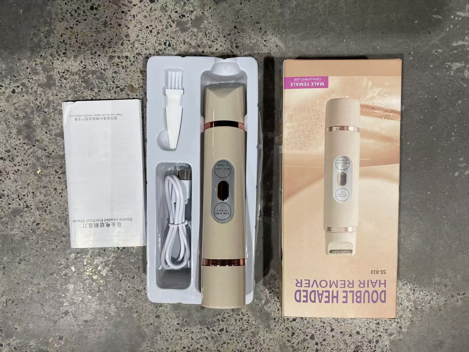 Dual-Head Electric Shaver Painless Women's Epilator Bikini Hair Removal Device Automatic Hair Trimmer Underarm Facial Lips Leg - Image 5