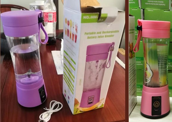 Portable Blender With USB Rechargeable Mini Kitchen Fruit Juice Mixer Home Simple Portable Electric Mini Juicer - Image 3