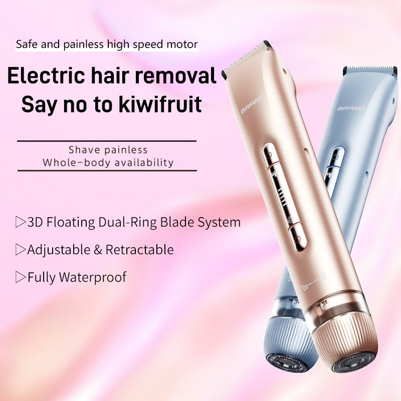 2 In 1 Hair Removal Epilator USB Rechargeable Trimmer Women Body Razor Face Leg Armpit Bikini Hand Pubic Shaver Hair Remover - Image 6