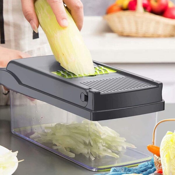 15 Multi Slicer Set Vegetable Slicer Kitchen Grater Vegetable Slicer Inserts Pus Separator - Image 2