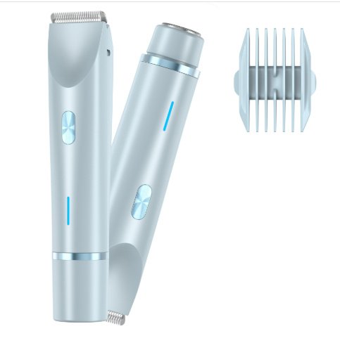 2 In 1 Hair Remover Women's Double Head Shaver Private Pubic Hair Trimmer Electric Razor Wet Dry Electric Body Hair - Image 2