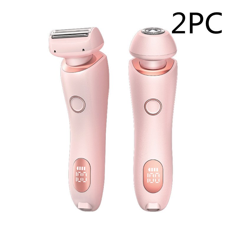 2 In 1 Hair Removal Epilator USB Rechargeable Trimmer Women Body Razor Face Leg Armpit Bikini Hand Pubic Shaver Hair Remover - Image 8